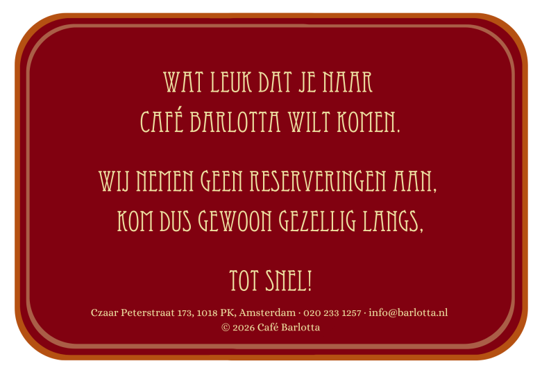 Café Barlotta - Amsterdam