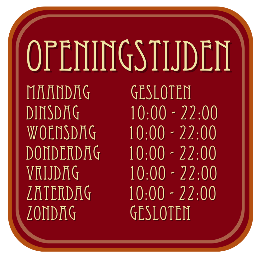 Openingstijden Café Barlotta