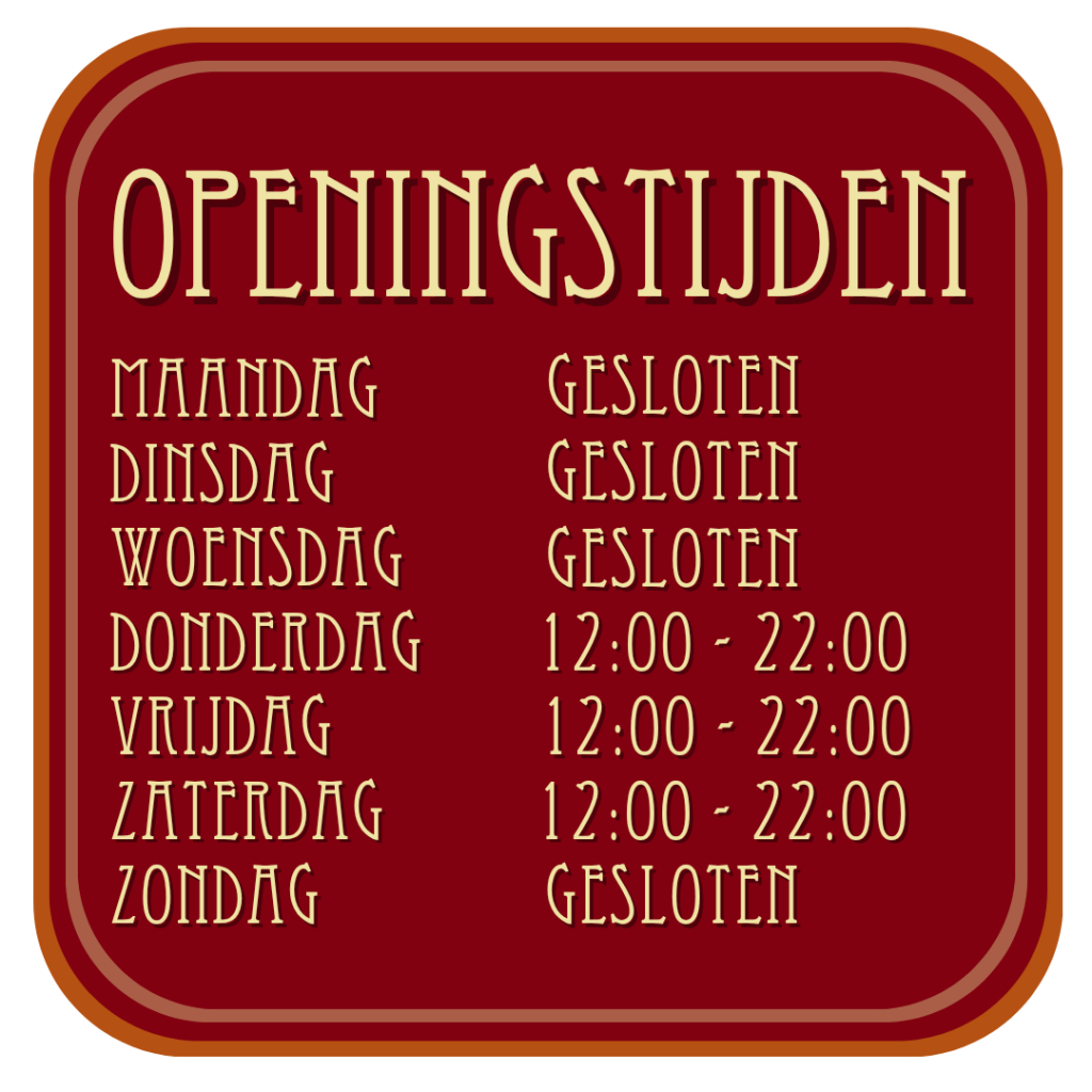 Café Barlotta - Openingstijden WINTER